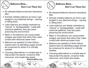 Balloons Blow Mini Fact Sheet - Printable