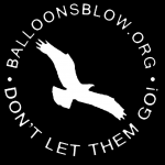 White osprey balloons blow logo decal