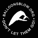 White whale balloons blow logo