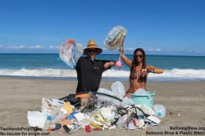 Two Hands Project on Beach