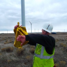 Mylar Near Turbiines mylar balloon trash