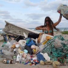 Beach Cleanup 3-9-13 Beach pollution 19 balloons, fishing line, plastic pollution