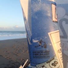 McDonald's Plastic Cup McDonald's Plastic Cup left on beach