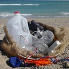 Beach Cleanup 1-27-13 Beach Debris and Balloons