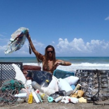 Beach Cleanup 7-6-13 Beach cleanup fishing gear, rope, single-use plastic, plastic crates and balloons 7-6-13