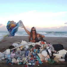 Pollution in all forms Debris tossed from the sea by the winds and the waves