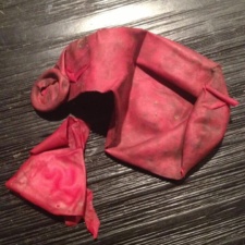 Balloon Pollution Latex balloon found in the mouth of Big Timber Creek