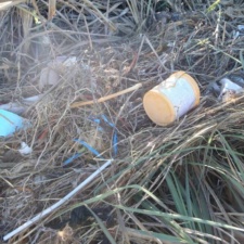 Plastic Pollution Plastic in sand dune