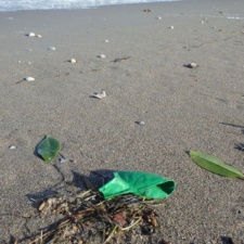 Latex Balloon latex balloon pollution on beach